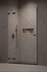 Radaway Essenza Pro DWJ Drzwi prysznicowe lewe 130 cm (129,2-130,8 cm) profil GunMetal