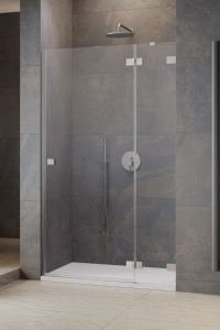 Radaway Essenza Pro DWJ Drzwi prysznicowe prawe 110 cm (109,2-110,8 cm) profil nikiel szczotkowany