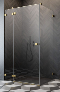 Radaway Essenza Pro Gold KDJ Kabina prostokątna drzwi lewe 120x100 cm profil złoty