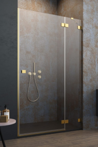 Radaway Essenza Pro Gold DWJ drzwi do wnęki 120 cm (119,2-120,8) Prawe Złoty/Przejrzyste