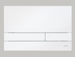 Werit / Jomo Exclusive 2.1 przycisk spłukujący szklany ramka biała - biały mat