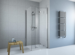 Radaway Fuenta KDJ B Kabina prysznicowa drzwi prawe 90x ścianka 120 cm Chrom