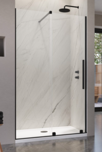 Radaway Furo DWJ Drzwi prysznicowe 130 cm lewe (129-130,8 cm) profil czarny