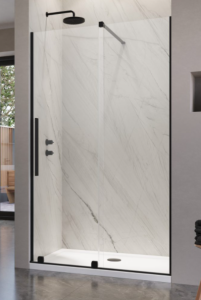 Radaway Furo DWJ Drzwi prysznicowe 110 cm prawe (109-110,8 cm) profil czarny