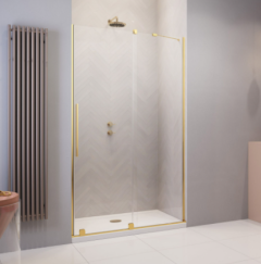 Radaway Furo DWJ Drzwi prysznicowe 100 cm prawe (99-100,8 cm) profil złoty