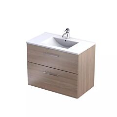 Oristo Geo szafka z umywalką 80 cm dąb urban jasny