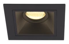 Maxlight Hit Lampa wpuszczana kwadratowa I 11,5 cm czarna