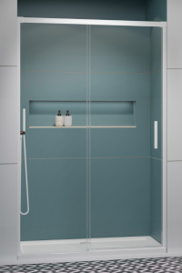 Radaway Idea White DWJ Drzwi prysznicowe 100 cm lewe (98,7-101,2 cm) profil biały