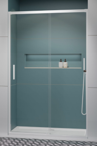 Radaway Idea White DWJ Drzwi prysznicowe 100 cm prawe (98,7-101,2 cm) profil biały
