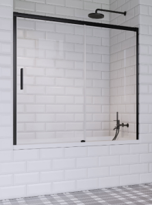 Radaway Idea Black PN DWJ Parawan nawannowy prawy 170 cm (168,7-171,2cm) profil czarny