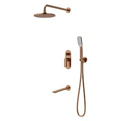 Vedo Aletta Rosso system wannowo-natryskowy podtynkowy I deszczownia 30 cm VBA5231/30/SM