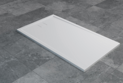 SanSwiss Livada Brodzik konglomeratowy prostokątny 70x120 cm biały