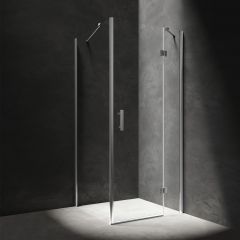 Omnires Manhattan Kabina prysznicowa drzwi uchylne 100x120 cm chrom 