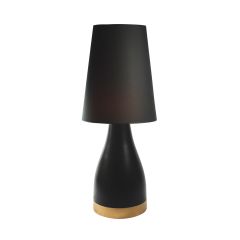 Milagro lampa ceramiczna bella mała czarno-złota