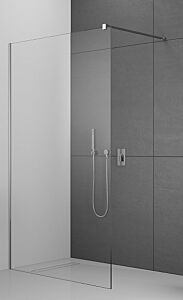 Radaway Modo X II Ścianka prysznicowa Walk In 155 cm, 8mm biały/Przejrzyste