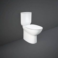Rak Ceramics Morning Miska WC Rimless do kompaktu 64x36 cm biala 
