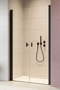 Radaway Nes 8 DWD I drzwi prysznicowe 50L+45P cm Czarny