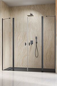 Radaway Nes DWD II drzwi do wnęki 170 cm (168-171cm) GunMetal