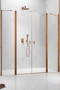 Radaway Nes DWD II drzwi do wnęki 180 cm (178-181cm) Miedź szczotkowana
