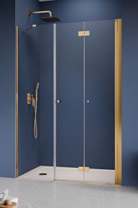 Radaway Nes DWS B drzwi do wnęki prawe 140 cm (drzwi 85 cm + ścianka 55 cm) Złoty