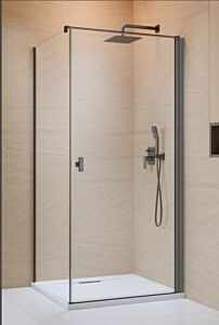 Radaway Nes KDJ I kabina prawa 100x100cm 6mm GunMetal