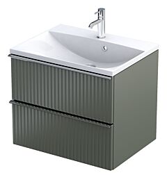 Oristo Etna Uni szafka podumywalkowa 60 cm ryflowana oliwkowy mat