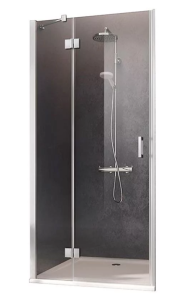 Kermi Osia Drzwi do wnęki 110 cm lewe (108-111 cm) profil srebrny połysk