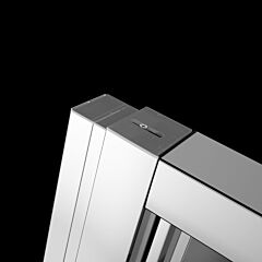 Radaway Evo Profil U +2 cm – możliwość montażu po stronie drzwi chrom