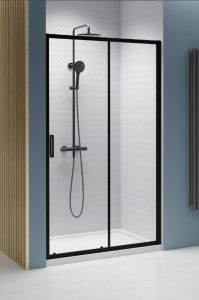 Radaway Premium Pro Black DWJ Drzwi prysznicowe prawe 110 cm (108-111 cm) profil czarny