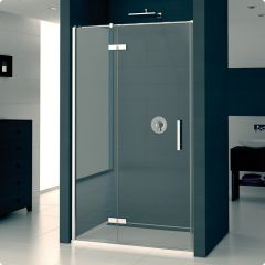 Drzwi prysznicowe do wnęki ze ścianką stałą Pur PU13PG0901007 firmy SanSwiss.