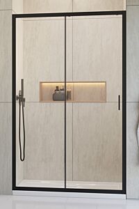 Radaway Alienta DWJ Drzwi do wnęki 140 cm (138,5-141,5 cm) profil czarny