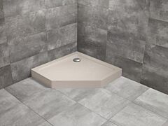 Radaway Doros PT Compact brodzik 90x90 pięciokątny Stone Kaszmirowy