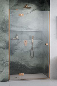 Radaway Essenza Brushed Copper DWJ drzwi 90 cm Prawe Szczotkowana Miedź 
