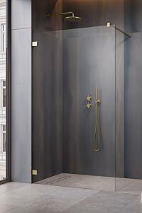 Radaway Essenza Pro Kabina Walk-In 120 cm profil złoty szczotkowany