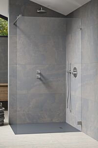 Radaway Essenza Pro Kabina Walk-In 130 cm profil nikiel szczotkowany