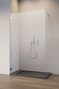 Radaway Essenza Pro Kabina Walk-In 130 cm profil chrom