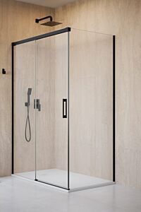 Radaway Idea KDJ kabina prysznicowa lewa 160 x 120 cm Czarny mat