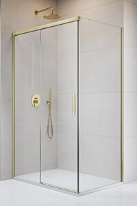 Radaway Idea KDJ kabina prysznicowa lewa 160 x 120 cm Złoty szczotkowany