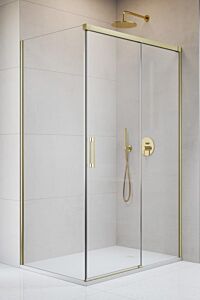 Radaway Idea KDJ kabina prysznicowa prawa 130 x 120 cm Złoty szczotkowany