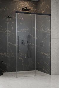 Radaway Idea 8 QL KDJ kabina prysznicowa prawa 110 x 100 cm Czarny mat
