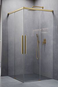 Radaway Idea 8 QL KDD XL kabina prysznicowa 120L x 110R cm Złoto szczotkowane