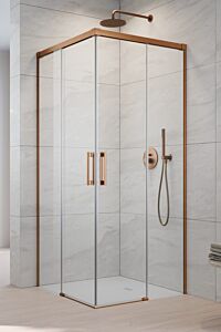 Radaway Idea KDD kabina prysznicowa 120 x 120 cm Miedź szczotkowana (120R x120L)