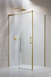 Radaway Idea KDJ kabina prysznicowa lewe 110 x 80 cm Złoto szczotkowane