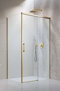 Radaway Idea KDJ kabina prysznicowa prawe 120 x 100 cm Złoto szczotkowane