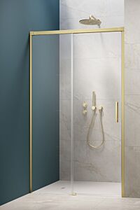 Radaway Idea DWJ Drzwi do wnęki 135 cm (133,7-136,2cm) lewe profil jasne złoto szczotkowane