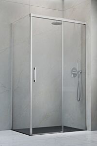 Radaway Idea KDJ kabina prysznicowa prawe 160 x 120 cm Nikiel szczotkowany
