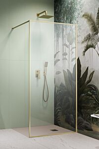 Radaway ścianka Walk-in Modo F II 130 cm Złoty szczotkowany