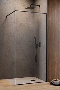 Radaway ścianka Walk-in Modo F II 130 cm GunMetal