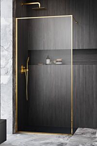 Radaway ścianka Walk-in Modo F II 130 cm Złoty