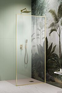 Radaway ścianka Walk-in Modo F SL II 80 cm Prawe Złoty szczotkowany